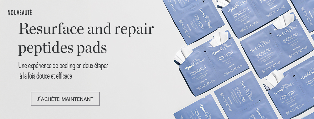 Resurface and repair peptide pads
